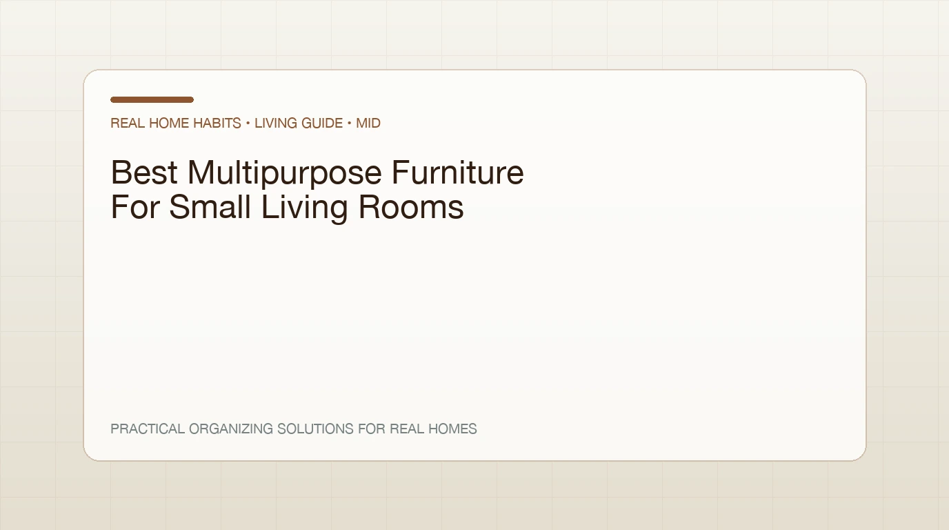 Set of nesting tables expanded for a small gathering in a living room
